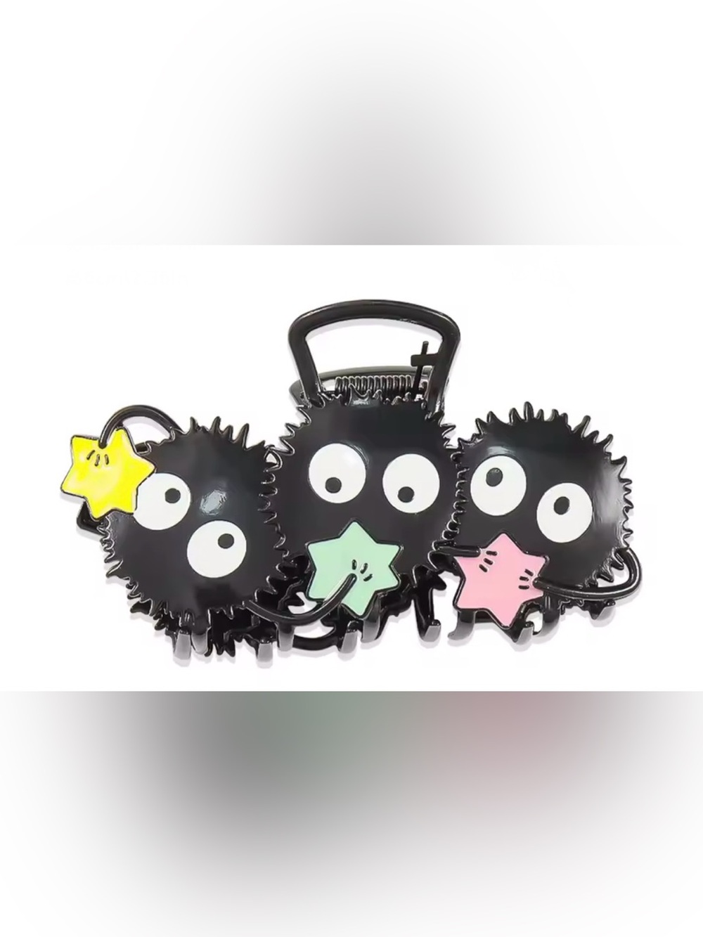 Studio Ghibli Spirited Away Soot Sprites Metal Hair Clip